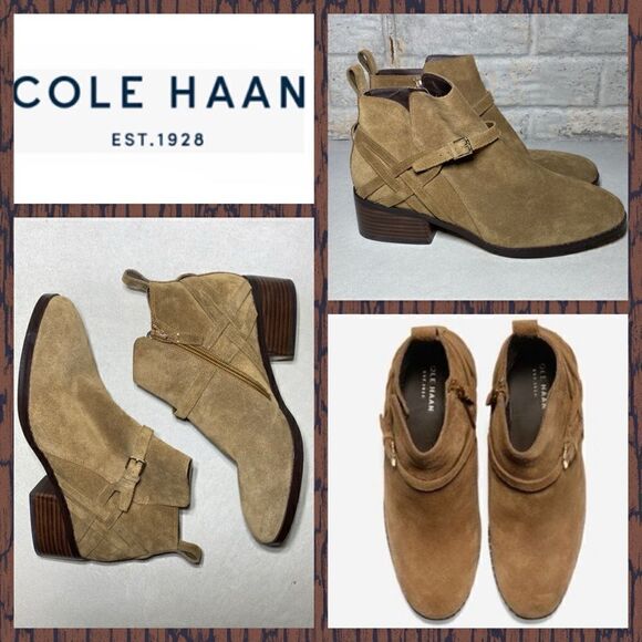 NWOB MSRP $300 Cole Haan Pearlie Bootie Women's Size 9.5 - Picture 1 of 8